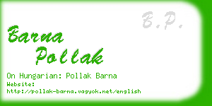 barna pollak business card